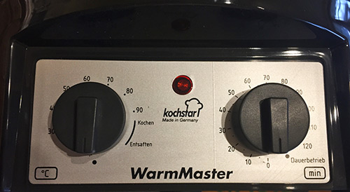 utilisation Kochstar WarmMaster